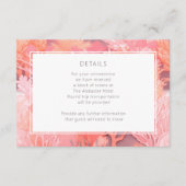 Carte D'accompagnement Coral Reef Vibrant rose vif Détails (Devant)