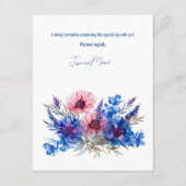 Carte D'accompagnement Cornouailles et lavande note sur le boîtier de cad (Dos)