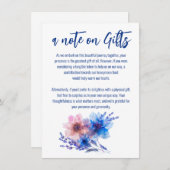 Carte D'accompagnement 💍 Cornouailles et Lavande note sur les cadeaux (Devant / Derrière)