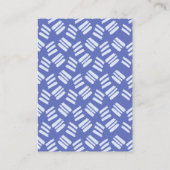 Carte D'accompagnement Costume bébé | Bleu | Fromage de couches (Dos)