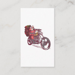 Carte D'accompagnement Costume de Noël père Noël Biker pour Invitatiatiat