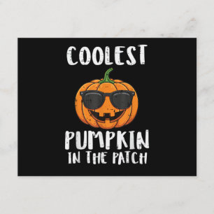 Carte D'accompagnement Costume Patch Citrouille Le Plus Cool Halloween Ho