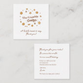 Carte D'accompagnement Cosy Cookie Delties (Devant / Derrière)