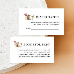 Carte D'accompagnement Cosy Winter Baby C'est froid Dehors Diaper Raffle