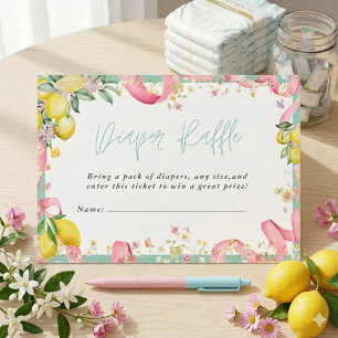 Carte D'accompagnement Côte d'Amalfi Citron Eté Italien Ciao Baby Shower