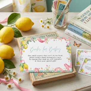 Carte D'accompagnement Côte d'Amalfi Citron Eté Italien Ciao Baby Shower