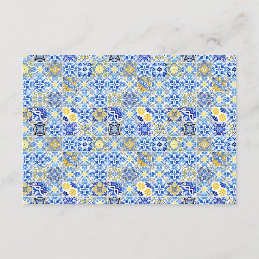 Carte D'accompagnement Côte d'Amalfi | Détails du week-end Mariage illust (Dos)