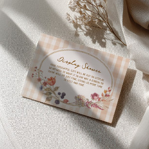 Carte D'accompagnement Cottage Mariage à l'anglaise Réception de mariage