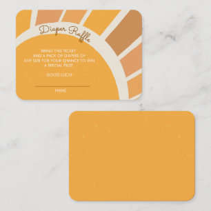 Carte D'accompagnement Couche bébé Boho Little ray of Sunshine Baby Showe