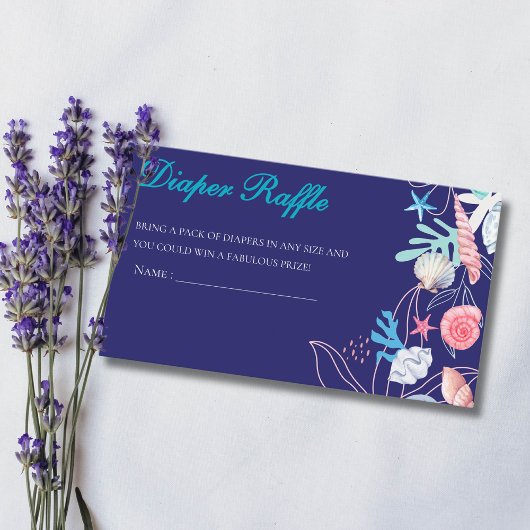 Carte D'accompagnement Couche de fête prénatale bébé perle violette sous