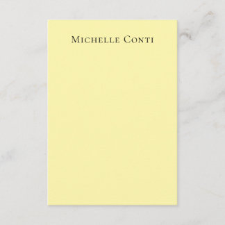 Carte D'accompagnement Couleur crème Minimaliste Plain Élégant