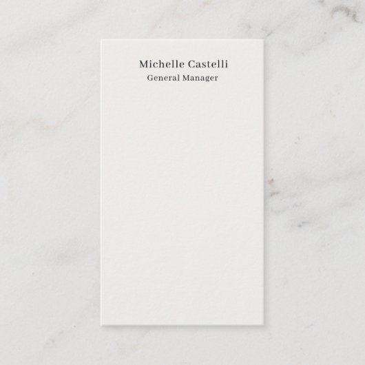 Carte D'accompagnement Couleur Pastel Professionnel Unique Classique Simp (Devant)