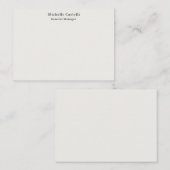 Carte D'accompagnement Couleur Pastel Professionnel Unique Classique Simp (Devant / Derrière)