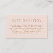 Carte D'accompagnement Couleurs Boho modifiables Brunch & Fête des mariée (Devant)