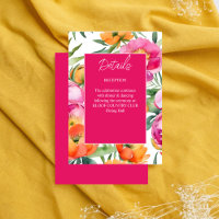 Couleurs vives rose orange pivoines détails élégan