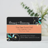 Carte D'accompagnement Country Folk Art Inspiré Réception Information (Debout devant)