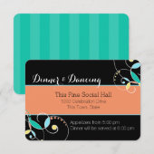 Carte D'accompagnement Country Folk Art Inspiré Réception Information (Devant / Derrière)