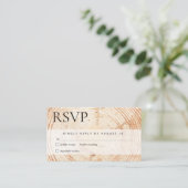 Carte D'accompagnement Coupe de bois rustique coupe mariage rsvp (Debout devant)
