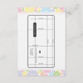 Carte D'accompagnement Coupe personnalisée en tant que direction de bouto (Dos)