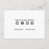 Carte D'accompagnement Coupon pour petites entreprises Merci de script si (Dos)