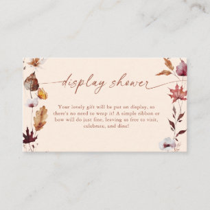 Carte D'accompagnement Couronne de feuilles d'automne pour la décoration