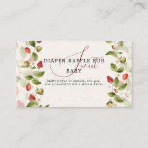 Carte D'accompagnement Couronne de fleurs sauvages de fraises douces roug