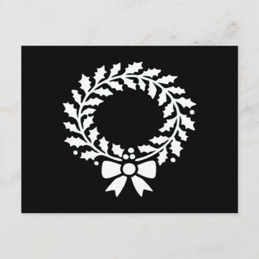 Carte D'accompagnement Couronne de Noël festive Classique (Devant)