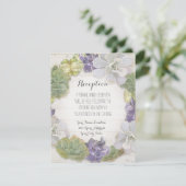 Carte D'accompagnement Couronne de Réception Rose Pivoine Moderne Simple  (Debout devant)