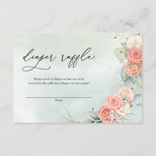 Carte D'accompagnement Couronne de verdure rose poussiéreuse bohème Tirag (Devant)