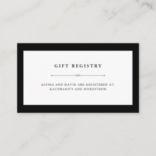 Carte D'accompagnement Couture élégante Inscription de cadeaux