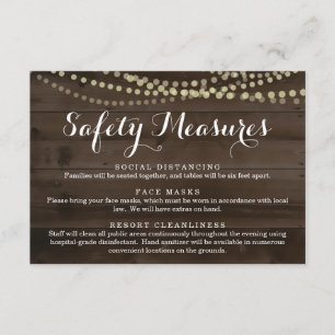 Carte D'accompagnement Covid 19 Masque de sécurité Renseignements sur la