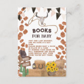 Carte D'accompagnement Cow-boy rustique western cow brun bébé apporter un (Devant)