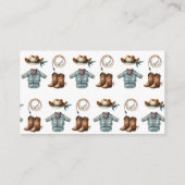 Carte D'accompagnement Cowboy Baby shower Books for Baby Request (Dos)