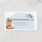 Carte D'accompagnement Cowboy Baby Shower Diaper Raffle (Devant)