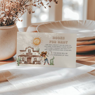 Carte D'accompagnement Cowgirl Western Girl Ranch Cactus Livres pour bébé