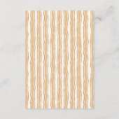 Carte D'accompagnement Cozy Fall Baby Shower | Neutral Cream & orange (Dos)