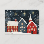 Carte D'accompagnement Cozy Winter Village Diaper Raffle Card Festive (Dos)