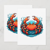 Carte D'accompagnement crabe-drole (Devant / Derrière)