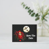 Carte D'accompagnement Crâne d'amour et chauves-souris (Debout devant)