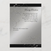 Carte D'accompagnement Cravate noire Elégance, Directions de conduite Inf (Devant)