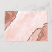 Carte D'accompagnement Cream Blush Agate Soft Pink Gold Détails du Mariag (Dos)