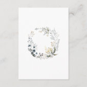 Carte D'accompagnement Cream Floral Pastel avec Mariage Bells Mariage (Dos)