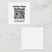 Carte D'accompagnement Create Your Own QR Code | Transperant (Devant / Derrière)