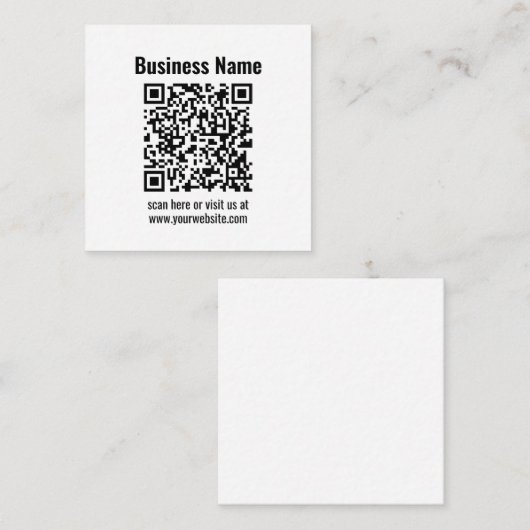 Carte D'accompagnement Create Your Own QR Code | Transperant (Devant / Derrière)