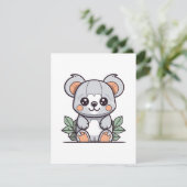 Carte D'accompagnement Création de Koala Vector Magique Kawaii (Debout devant)