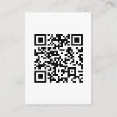 Carte D'accompagnement Création instantanée de code QR (en entrant votre  (Devant)