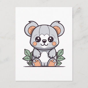 Carte D'accompagnement Création Kawaii Magic Koala Vector