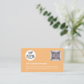 Carte D'accompagnement Créer des codes QR de remise VIP client (Debout devant)