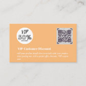Carte D'accompagnement Créer des codes QR de remise VIP client (Devant)