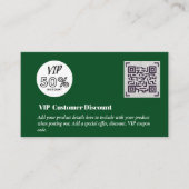 Carte D'accompagnement Créer des codes QR de remise VIP client (Devant)